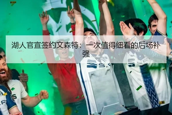 湖人官宣签约文森特：一次值得细看的后场补强